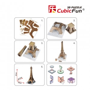 CubicFun 3D PUZZLE Eiffel Tower - France